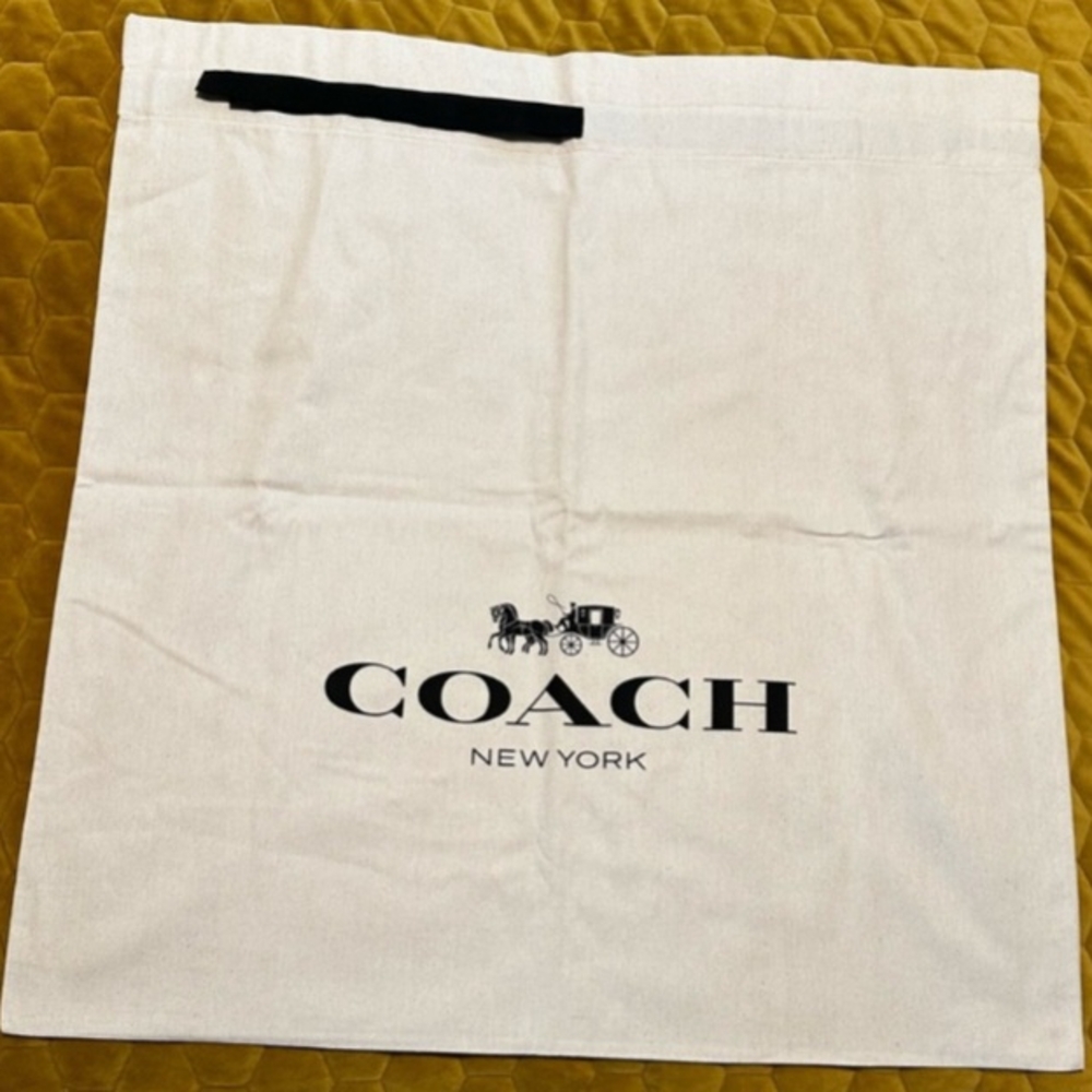 Coach XL Heavy Duty White Dust Bag